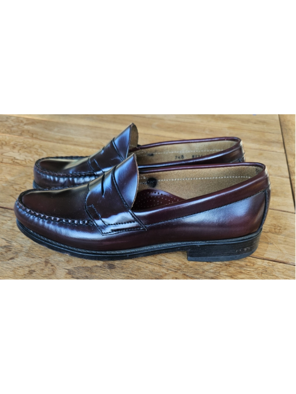 Classic G.H. Bass Weejuns Oxblood Penny Loafers Slip On Mens 7.5 D